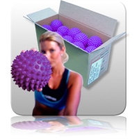 Bulk - Massage Ball - Purple - 20pk